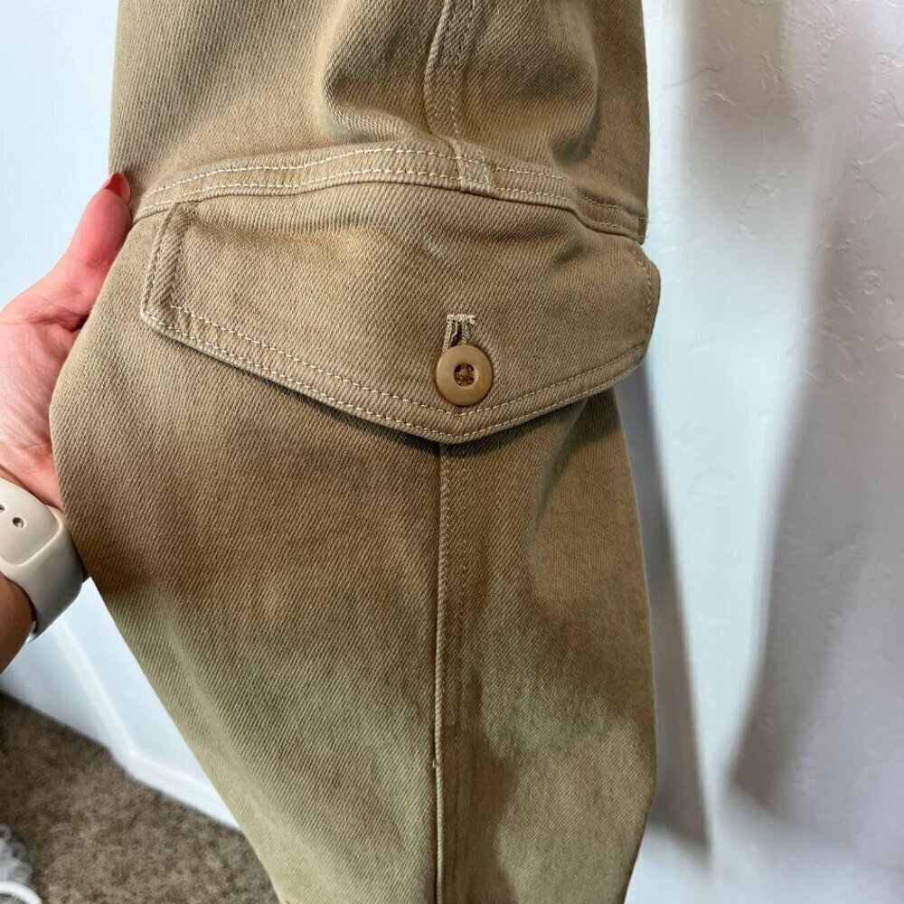 Aritzia Wilfred Free Women's Maeve Cargo Pants Size 00 Taupe Beige 90's Y2K - Picture 5 of 11